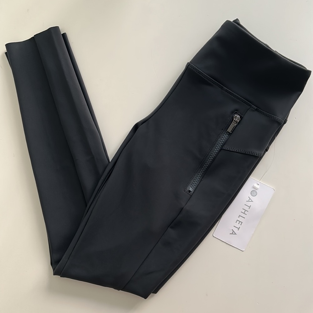 NWT Athleta Stellar Tight Pant Leggings Anthracite Grey Work Travel Size XS - Picture 6 of 13